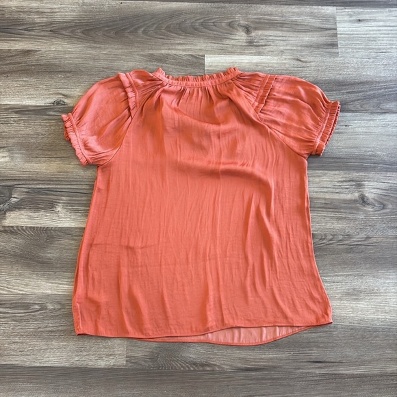 Naked Zebra Burnt Orange‎ Size Large L Blouse Top Excellent Condition Boho Chic - Picture 8 of 10